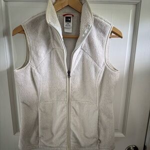 The North Face Cream Fleece Vest